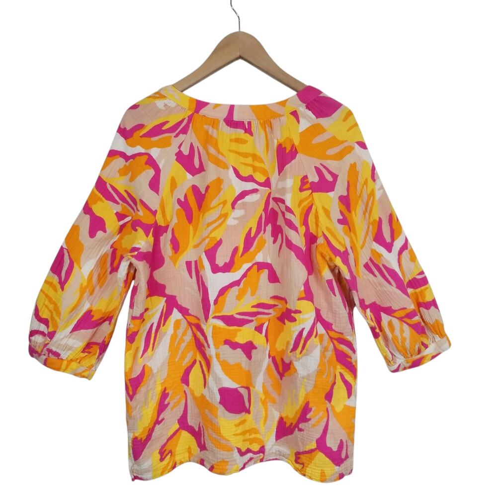 Sanctuary Clothing Women's Island Tunic Make A Splash Pink Yellow Orange Size 2X - Picture 3 of 6